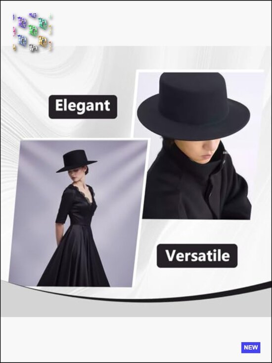 Classic Fedora Hat Wide Brim Panama Style Jazz Cap Unisex Wedding Party main image 5